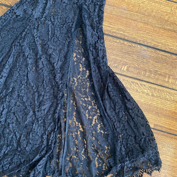 Femme D'armes Bailey Lace Maxi Dress Formal Gown Black Abyss Size 0 - Picture 3 of 4